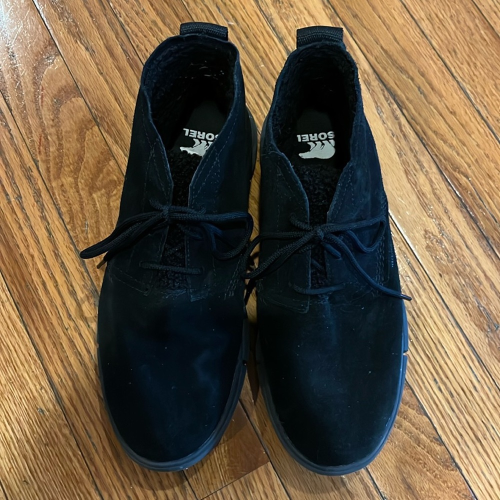 Sorel Black Sea salt boots barely worn